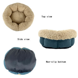 YangyangPet Creative Blüten blätter Form Kinder bett Super Soft <span class=keywords><strong>Sherpa</strong></span> Comfort Warmes Katzen bett für Katzen - Product Image 3