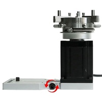 Accessoire d'axe rotatif avec mandrin à 3 mors pour machine de marquage laser CO2 à fibre, pour gravure d'anneaux, bracelets, roulements, stylos, coupelles, cylindres et objets