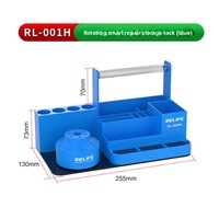 Boîte de rangement pour tournevis de téléphone portable RL-001H, organiseur d'accessoires, support de rangement multifonctionnel rotatif en plastique 60L