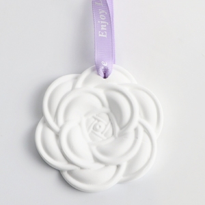 Thả Camellia Hình Treo Xe Tủ Quần Áo Làm Mát Không Khí Thơm Gốm Hương Thơm Thạch Cao Sứ Hoa Tinh Dầu Khuếch Tán - Product Image 6