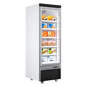 MUXUE ticari süpermarket dondurulmuş gıdalar buzdolabı içecek bira ekran dondurucu ile cam kapi