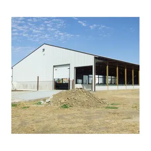 Commercial prefab steel structure farm cow shed building cattle shed for sale