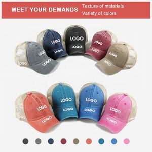 Vente en gros Casquette de camionneur hollandais nostalgique vintage 6 panneaux avec dos en maille réglable Logo personnalisé Casquettes de baseball pour hommes pour sports de plein air - Product Image 2