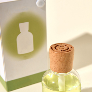 Sang Trọng Tùy Chỉnh Thân Thiện Với Môi BPA Miễn Phí Rượu Miễn Phí Thủy Tinh Nước Hoa Chai Nắp Bằng Gỗ Bơm Phun Lâu Dài Hương Thơm Reed - Product Image 5