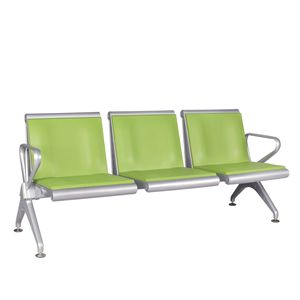 Sillas de espera Yu Min con cojín autosellante de PU, silla de fila de tres y cinco asientos, para uso hospitalario, en colores rojo, azul, verde y negro. - Product Image 2