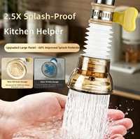 Filtre anti-éclaboussures pour robinets de cuisine, pommeau de douche pressurisé, adaptateur d'extension pour évier à légumes, connecteur universel, garantie 1 an