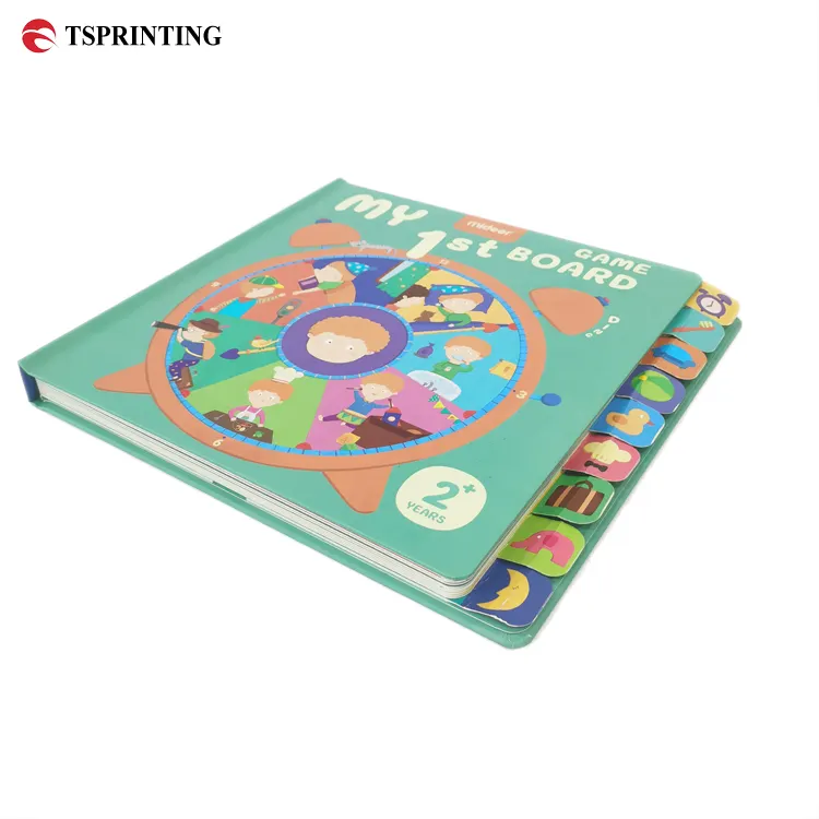 Échantillon gratuit d'impression à la demande Effet 3D Flip Pop Up Carton Livre Cartoon Board Service d'impression Livre pour enfants Impression