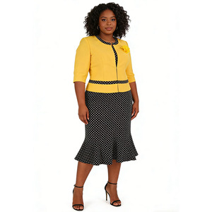 Trajes de Chaqueta para Mujer, Dos Piezas, Vestidos Africanos para Iglesia, Trajes de Chaqueta para Mujer - Product Image 1