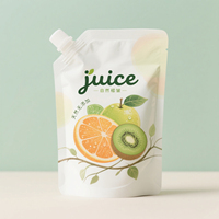 Emballage simple et transparent pour sacs souples à pulvérisation 100ml/120ml/150ml avec couvercle réutilisable – Logo personnalisé imprimé – Matériaux PET+VMPET+PE
