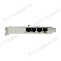 Cartes adaptatrices Ethernet serveur I350-T4 Quad Port I350T4V2BLK 1GbE PCIe 2.1 X4