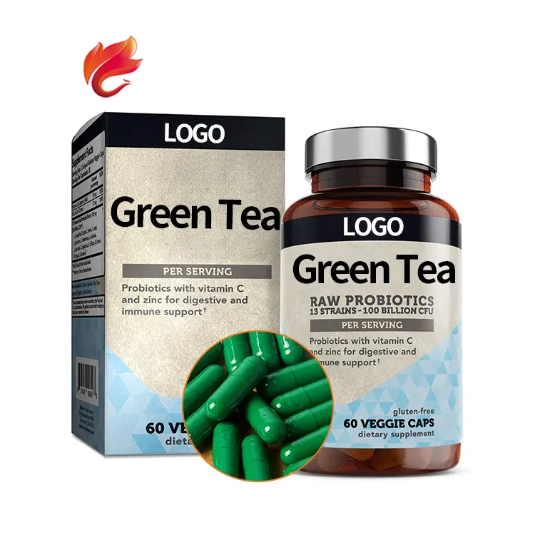 Tè verde perdita di peso alimenti per la riduzione del grasso compresse masticabili capsule molli gel morbidi capsule rigide Private Label