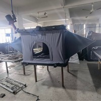 Tente de toit pour SUV en alliage d'aluminium, tissu Oxford quatre saisons, ouverture rapide automatique, pliable, coupe-vent, imperméable