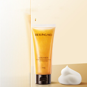 Wholesale Private Label Deep Clean 24k Foaming Facial Wash Gel Anti Acne Oil <strong>Control</strong> Whitening Skincare 24k Gold Face Cleanser - Product Image 6