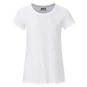 Camiseta básica orgánica para niñas, merchandising sostenible - Product Image 3