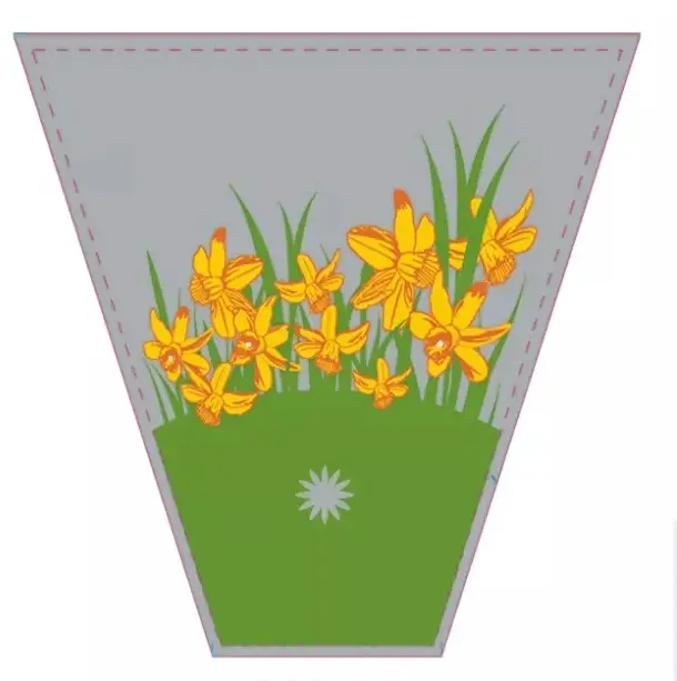कस्टम मुद्रित biodegradable प्लास्टिक आस्तीन के लिए कट फूल थोक BOPP फूल आस्तीन