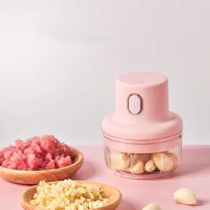 Free Shipping Wireless Usb Automatic Mini Meat Grinders Slicers Food Crusher Mixers Garlic Chopper