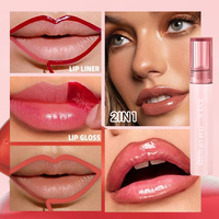 Vente en gros – Nouveau design – Maquillage liquide végétalien hydratant et waterproof pour les lèvres – Cosmétiques longue tenue – Gloss repulpant personnalisable