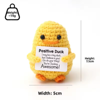 Figurines d'animaux au crochet faites à la main (abeille, lapin, canard, panda) – Décoration créative tricotée pour la maison, carte positive, cadeau personnalisé, vente en gros