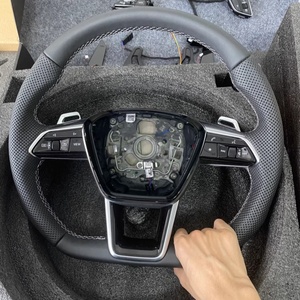 <span class=keywords><strong>Volante</strong></span> de cuero perforado medio inferior plano estilo RS <span class=keywords><strong>SLine</strong></span> personalizado para <span class=keywords><strong>Audi</strong></span> A3 <span class=keywords><strong>A4</strong></span> B7 A6 C7 R8 RS3 A7 RS5 RS6 A8 Q5 Q8 - Product Image 5