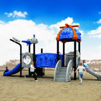 Toboggan extérieur personnalisé pour enfants sur le thème des animaux (éléphant, baleine) en plastique, idéal pour les jardins d'enfants et les écoles