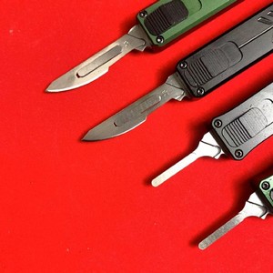 Couteau de camping Micro Tech en aluminium de haute qualité, outil EDC de poche, acier inoxydable, manche en aluminium OEM - Product Image 4