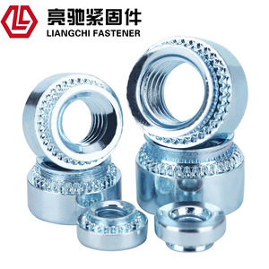 Tuerca de Presión Redonda Bright Chi M2 M3 M4 M5 M6 M8 M10 M12, Acero al Carbono Galvanizado Grado A PEM-S, para la Industria de la Construcción - Product Image 3