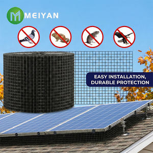 Barrière de protection en PVC noir pour panneaux solaires contre les pigeons et les écureuils - Product Image 1