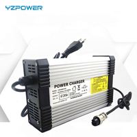 Chargeur de batterie haute tension 58,8 V 8 A pour véhicules électriques, adaptateur de charge pour batterie Li-ion 48 V, port d'entrée AC pour véhicule électrique