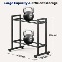 Support de rangement métallique robuste à 2 niveaux pour bobines de filament d'imprimante 3D, support de bureau pour fournitures d'impression