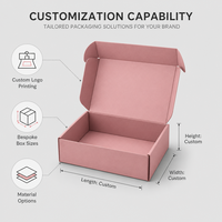 Caja de Envío con Cierre Personalizada de Fábrica, Resistente, con Logotipo Impreso a Color, para Ropa y Prendas de Vestir
