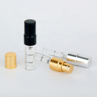 Flacon d'atomiseur de bouteille de parfum en verre vide de 5ml avec logo personnalisé avec vaporisateur