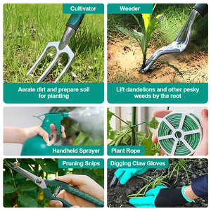 Ánh Nắng Mặt Trời 10 Mảnh Làm Vườn Dụng Cụ Cầm Tay Thiết Lập Với Thời Trang Và Bền Tổ Chức Túi Xách Chống Gỉ Lý Tưởng Làm Vườn Quà Tặng Cho Phụ Nữ - Product Image 3