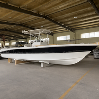 Bateau de pêche en fibre de verre YAMANE, bateau de pêche sportif rapide en fibre de verre, bateau de pêche professionnel en haute mer avec toit rigide