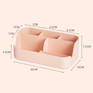 4 lớp ngăn kéo + chủ bút văn phòng bàn hoàn thiện máy tính để bàn Tủ lưu trữ ngăn kéo hộp nhựa tổ chức - Product Image 4