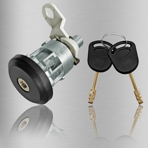 Ford Transit Door <b>Lock</b> Cylinder FT137M3 Zinc Alloy Black 2 <b>Keys</b> Auto Part - Product Image 1