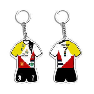 Série complète de porte-clés en acrylique de stars du football, Messi, Ronaldo, Neymar, porte-clés pour fans, souvenirs de football, cadeau en gros - Product Image 4