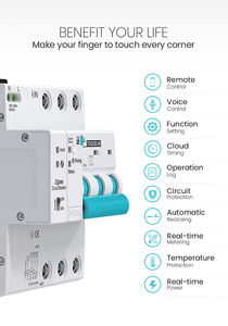 Disyuntor de medición API TUYA 4P Zigbee MCB Temporizador inteligente Interruptor inalámbrico automático Interruptor de cierre - Product Image 3