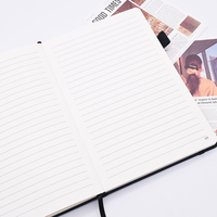 Carnets personnalisés avec logo, couverture en papier PU, pages lignées, couverture rigide