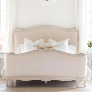 Lit de Luxe en Bois Massif Style XV de France pour Chambre à Coucher, Lit Rétro Grand Format pour Mariage MY2023041301, Lit en Bois Massif pour Chambre à Coucher MY20230 - Product Image 2