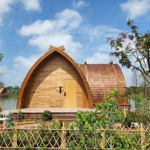 Maison flottante en bois, design rustique, imperméable, hôtel, équipements de loisirs, forme irrégulière, maison préfabriquée - Product Image 3