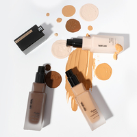 Fond de Teint Liquide Haute Qualité 10 Couleurs Échantillon Couvrance Totale Longue Durée Étiquette Privée Mat Waterproof