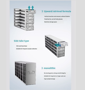 ชั้นวางเก็บของแบบแช่แข็งสแตนเลสสตีล, แบบเข้าถึงด้านข้าง, ชั้นวางเก็บตัวอย่างแบบแช่แข็งทั้งชุด, กล่องแช่แข็งเซลล์ - Product Image 6