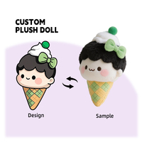 Peluche crème glacée molle écologique Créez votre propre poupée en peluche personnalisée Jouets en peluche personnalisés