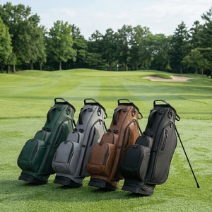 Professional 6-Way Divider <strong>Golf</strong> Stand <strong>Bag</strong> Waterproof PU <strong>Leather</strong> Lightweight Carry <strong>Bag</strong> USA Hot Sale Factory Direct - Product Image 1