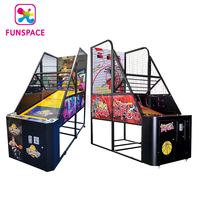 Funspace Game Center Arcade Coin Operated Shooting Mobile Basketball Hoop Basketball Game Machine