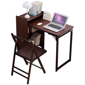 Multifunctional folding table/<b>desk</b> for rental apartments, <b>small</b> bedrooms, and student use; can store books. - Product Image 4
