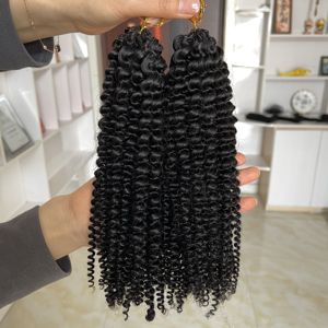 Extensions de cheveux naturels en gros, ondulés en profondeur, bouclés birmanes, afro crépus, pour tresses au crochet, en stock - Product Image 3