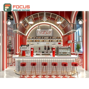 Exhibidor Comercial de Café con Acabado de Madera Mate, Estante para Pastelería, Exhibidor de Café para Tienda - Product Image 1