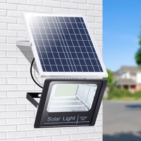 Projecteur LED Solaire en Aluminium Étanche IP65 100W 200W à Angle de Faisceau de 120°, Garantie de 2 Ans, Vente Directe Usine OEM
