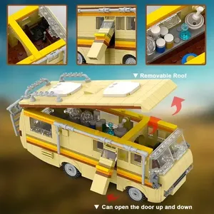 360 Piezas de Bloques de Construcción de Plástico ABS, Modelo de Autobús RV de la <span class=keywords><strong>Película</strong></span> Breaking Bad, Juguetes Educativos de Ladrillos, Regalo de Cumpleaños - Product Image 4